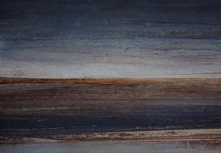 „Wattland“ III, Öllasur /Bananenblattfurnier Holz, 45 x 49 cm, 520 €
